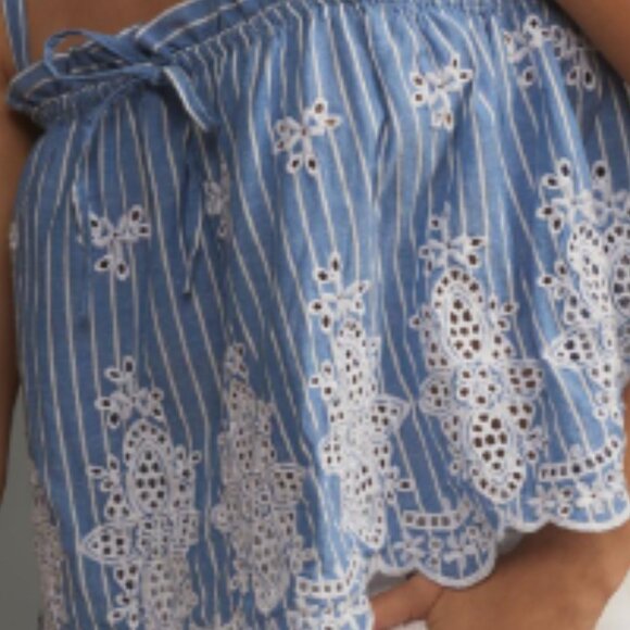 Brand New Maeve Eyelet Babydoll Tank Top - Picture 7 of 11